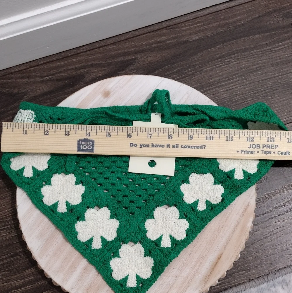 Crochet Head Scarf/Bandana/Headbands/Hair Scarf Patrick's Day Lucky